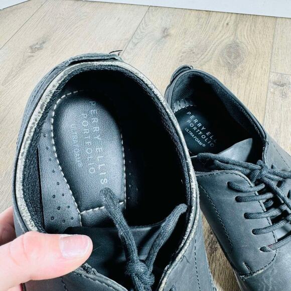 Perry Ellis Portfolio Men's Dress Shoes in Black Size 11 - Picture 2 of 11